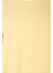 Ribbed jersey blouse with short sleeves, Yellow, Packshot image number 2