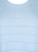 Knit dress with slits and lace pattern, Cashmere Blue Mel., Packshot image number 2