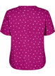 Viscose nightshirt with heart print, Red, Packshot image number 1