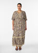 Viscose maxi dress with a paisley print, Yellow, Model image number 0