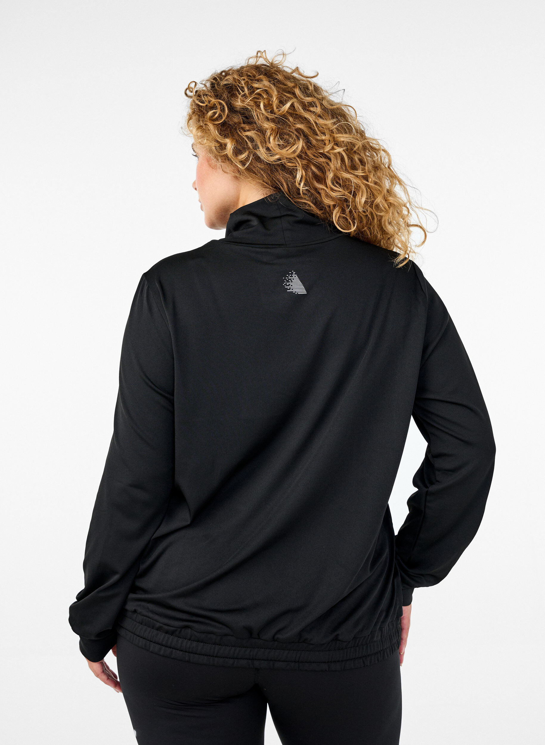 Zizzifashion High-neck workout top, Black, Model image number 1