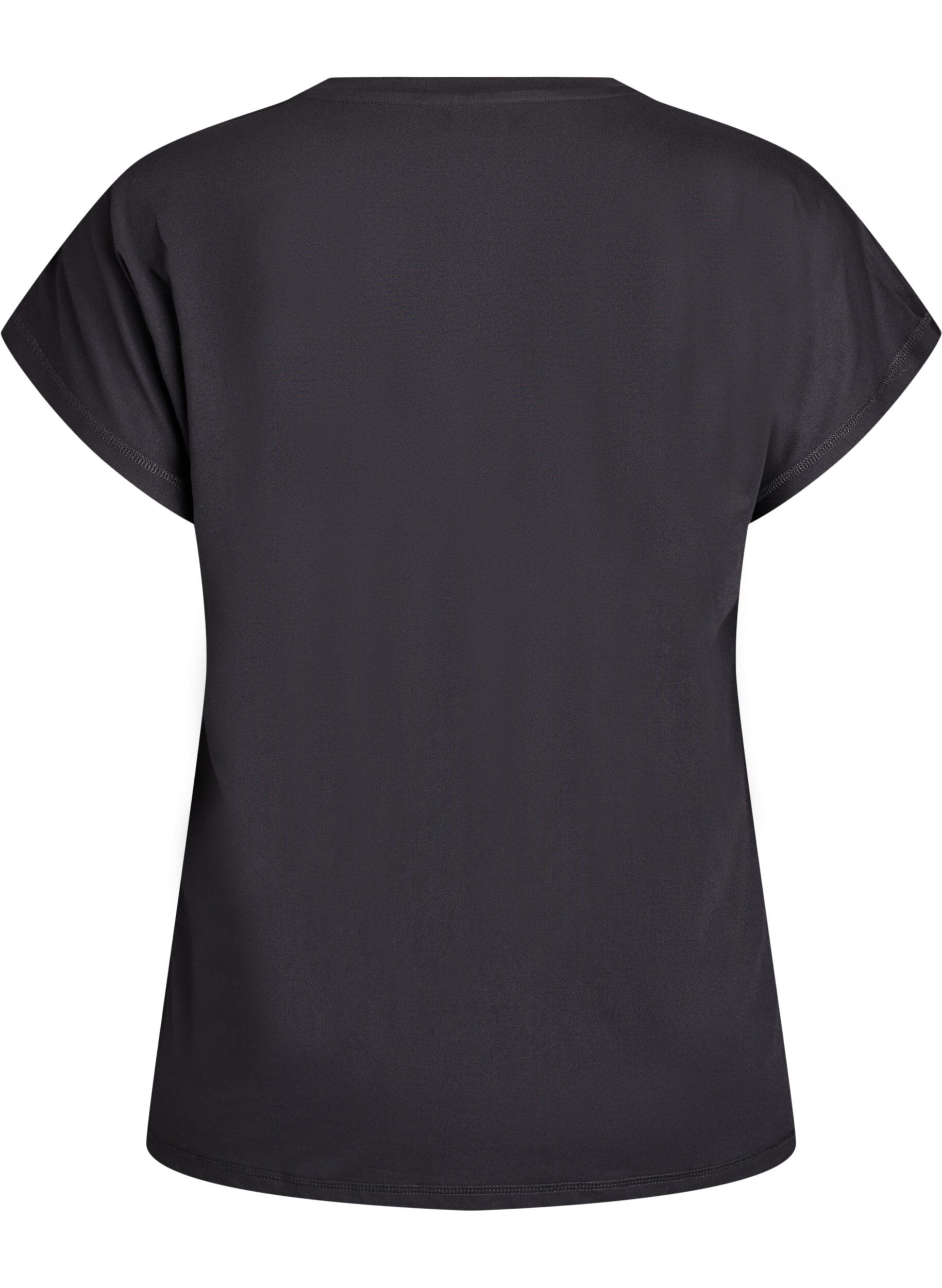ZizzifashionSolid-coloured training T-shirt, Black, Packshot image number 1