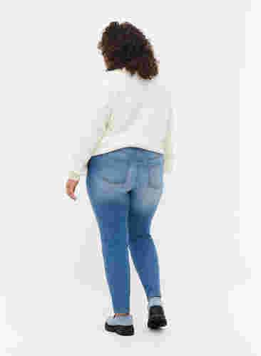 Emily jeans with slim fit and normal waist, Blue denim, Model image number 1