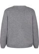 Knitted cardigan with a silver bow, Medium Grey Melange, Packshot image number 1