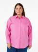Loose long-sleeved shirt with stripes, Pink, Model image number 0