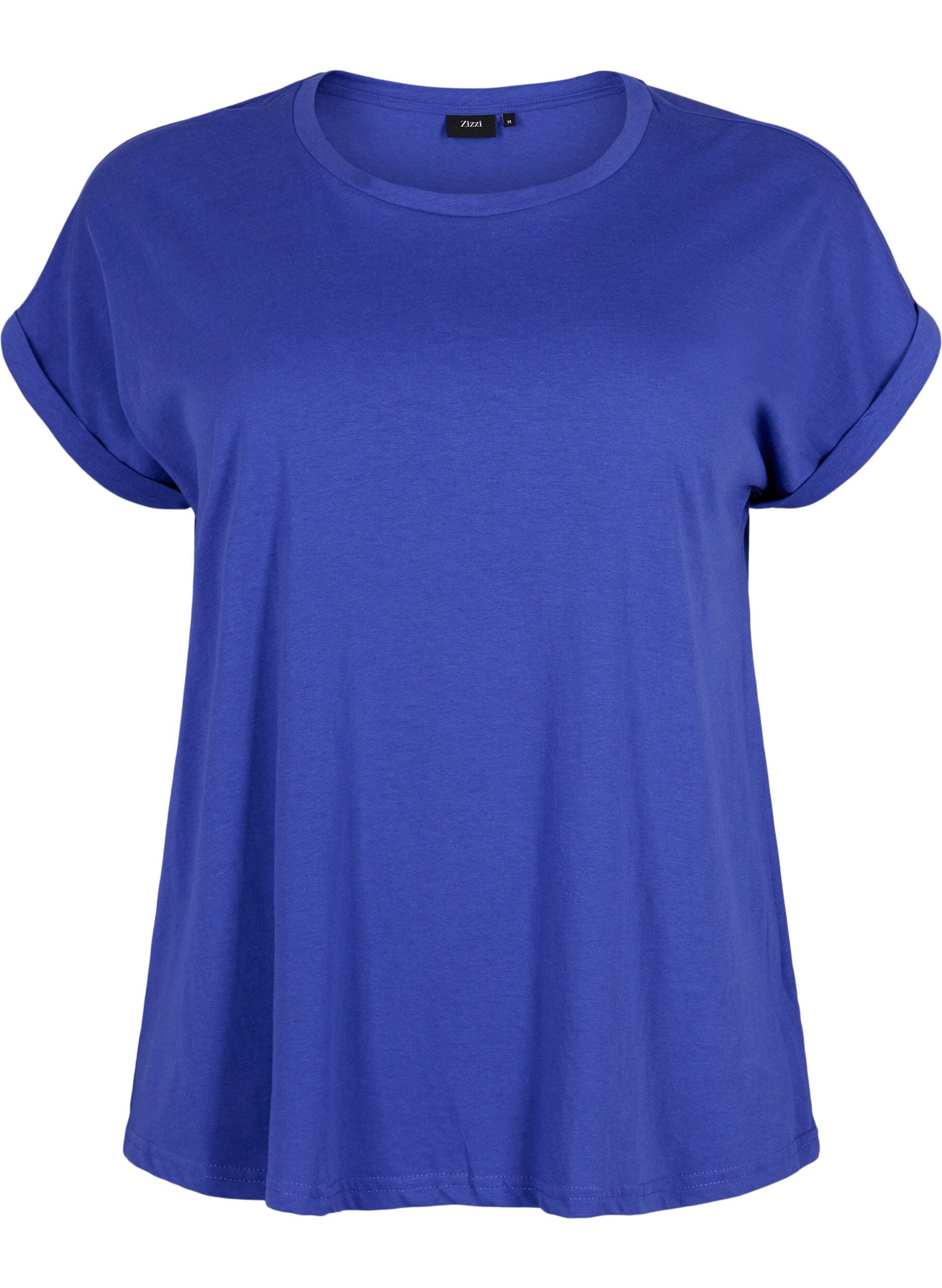 Short sleeved cotton blend t-shirt