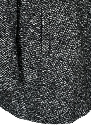 Bouclé coat with wool, Black Mel., Packshot image number 3
