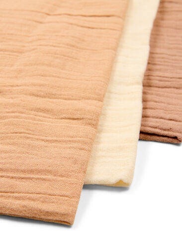 Cotton muslin cloth 3-pack, Nature, Packshot image number 1