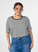 T-shirt with TENCEL&trade; Lyocell and stripes, White, Model image number 0