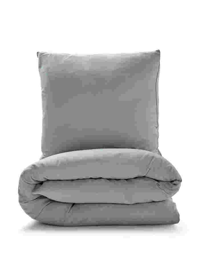 Plain cotton bed linen, Belgian Block, Packshot image number 0