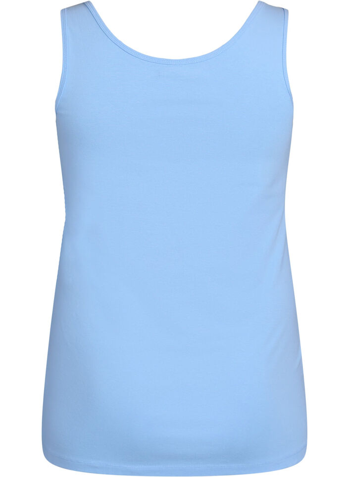 Cotton basic top, Light Blue, Packshot image number 1