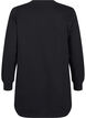 Sweat tunic with metal details, Black, Packshot image number 1