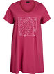 Organic cotton nightdress with V-neck, Red, Packshot image number 0