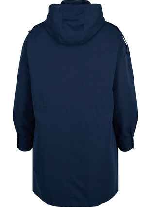 Parka jacket with hood and pockets, Navy Blazer, Packshot image number 1