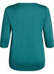 Workout top with 3/4 sleeves, Green, Packshot image number 1