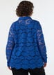 Lace shirt with pearl buttons, Blue, Model image number 2