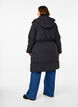 Puffer coat with adjustable waist, Black, Model image number 2