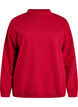 Sweatshirt with high neck and long sleeves, Red, Packshot image number 0