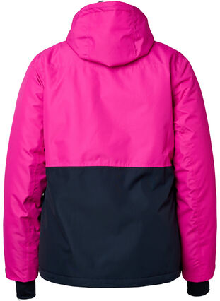 Two-tone ski jacket with hood, Fuchsia Purple Comb, Packshot image number 1