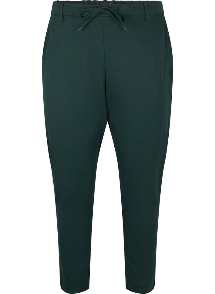 Cropped Maddison trousers, Green, Packshot image number 0