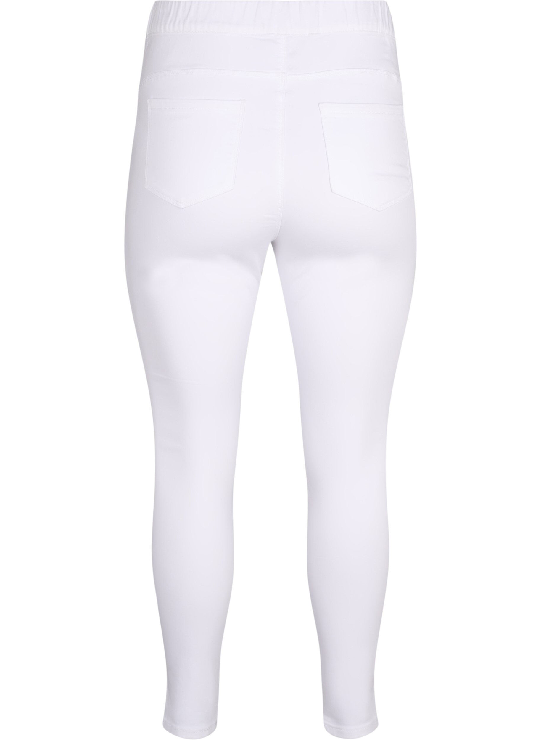 ZizzifashionHigh-waisted jeggings, White, Packshot image number 1