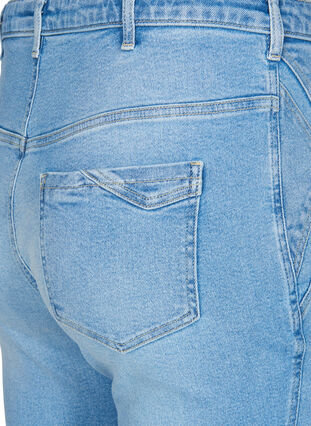 Super slim Amy jeans with bold stitching, Light blue, Packshot image number 3