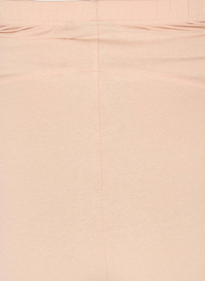Cotton tight-fitting maternity shorts, Beige, Packshot image number 3