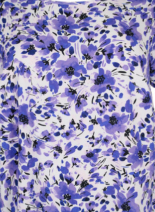 Dress with print and short sleeves, Purple Small Flower, Packshot image number 2