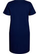 Organic cotton nightdress with V-neck, Blue, Packshot image number 1