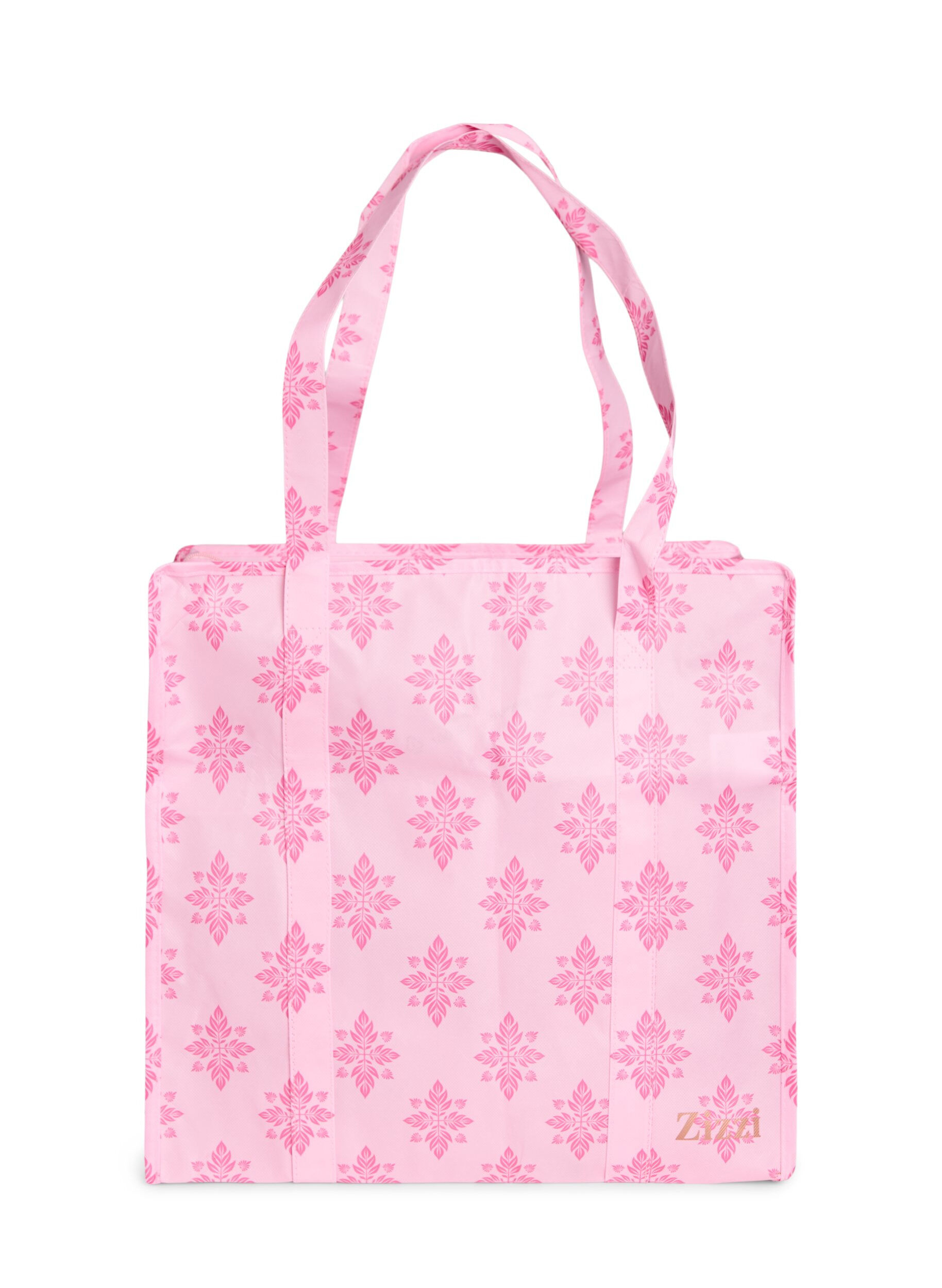 Zizzifashion Shopping bag with zipper, Pink, Packshot image number 1