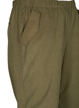 Tapered fit pants with elastic, Martini Olive, Packshot image number 2