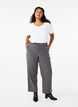 Basic plain cotton t-shirt, White, Model image number 1