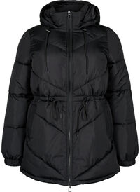 Puffer winter jacket with hood
