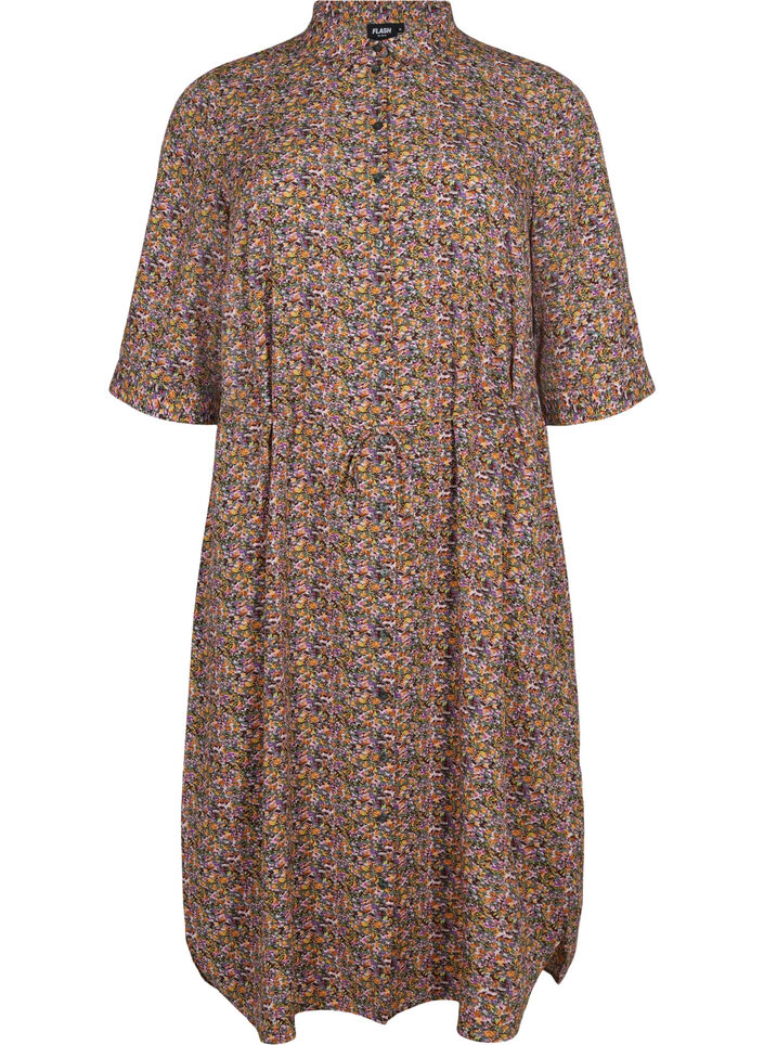 FLASH - Shirt dress with print, Multi Ditsy, Packshot image number 0