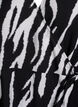 Short zebra print wrap dress, Black, Packshot image number 2