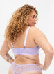 Full cover lace bra with underwire, Purple, Model image number 1