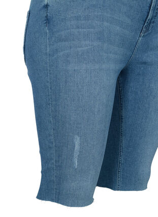 Close-fitting denim shorts, Dark blue denim, Packshot image number 2