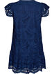 Broderie anglaise dress with ruffle sleeves, Blue, Packshot image number 1