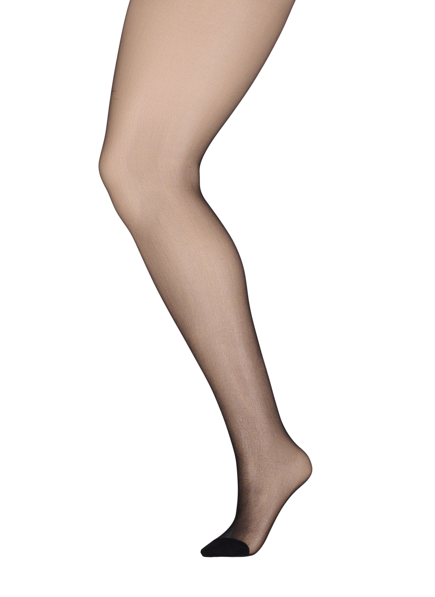 Zizzifashion2-pack tights in 20 denier, Black, Packshot image number 2