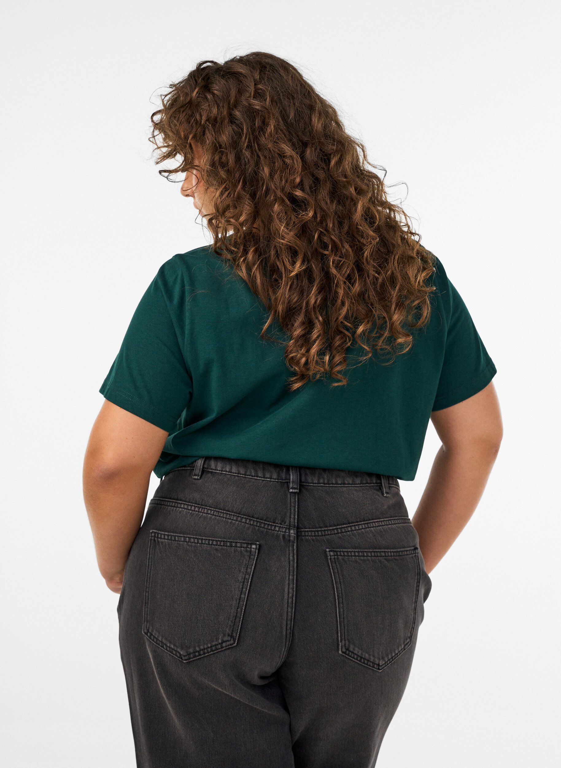ZizzifashionChristmas t-shirt in organic cotton, Green, Model image number 2