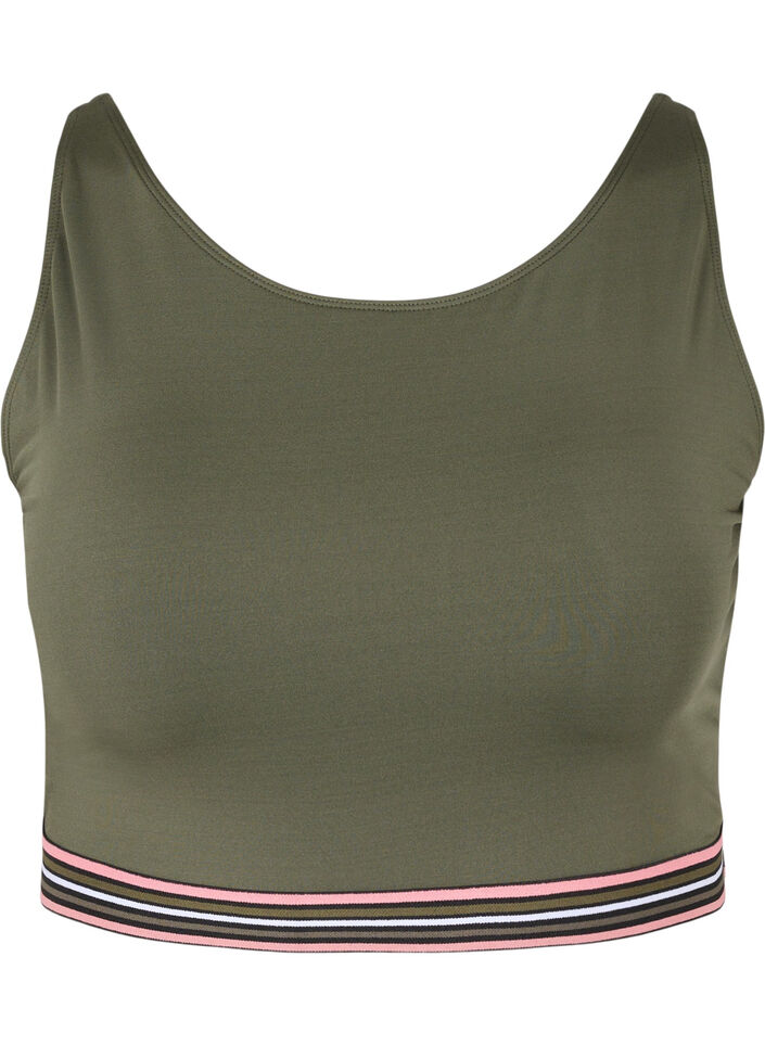 Soft bra with adjustable straps - Green - Sz. 85E-115H - Zizzifashion