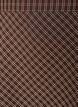 Midi skirt with lace trim and check pattern, Brown, Packshot image number 2