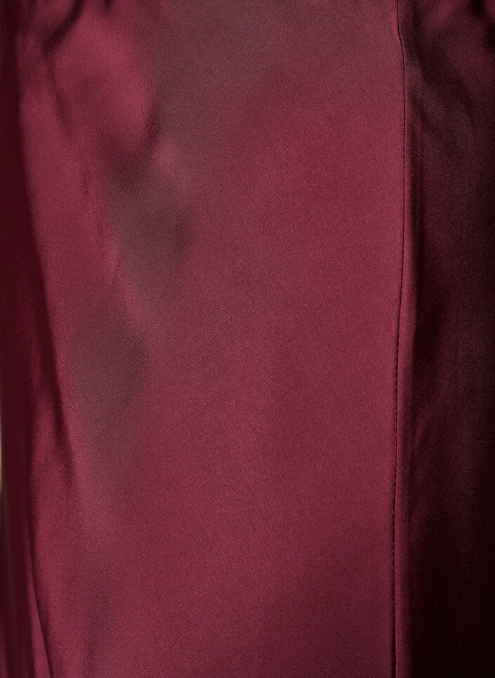 Satin midi skirt, Red, Packshot