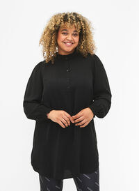 Tunic with smock, Black, Model