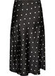 Satin midi skirt, Black, Packshot image number 1