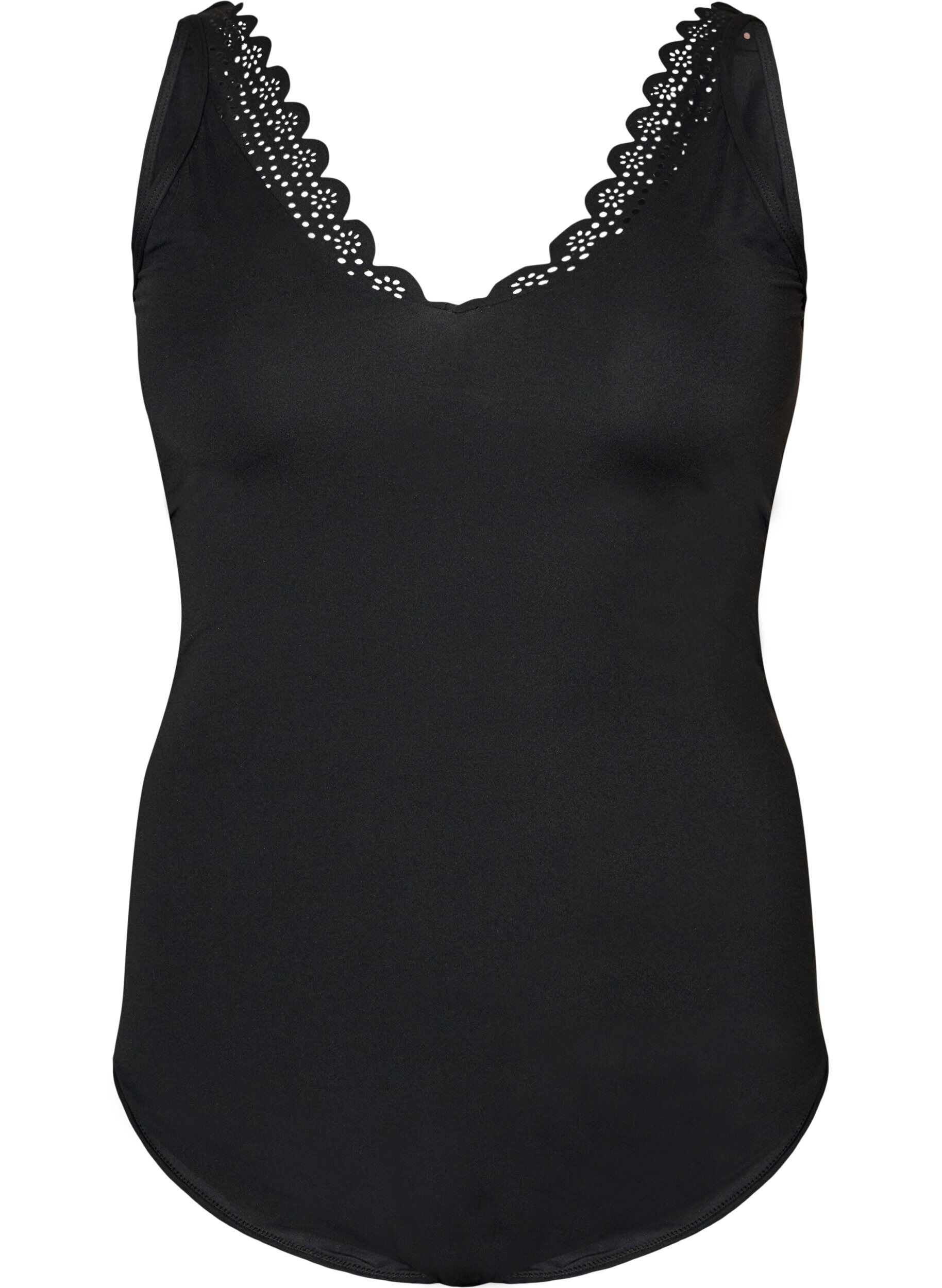 ZizzifashionSwimsuit with padded top and cut-out back detail, Black, Packshot image number 0