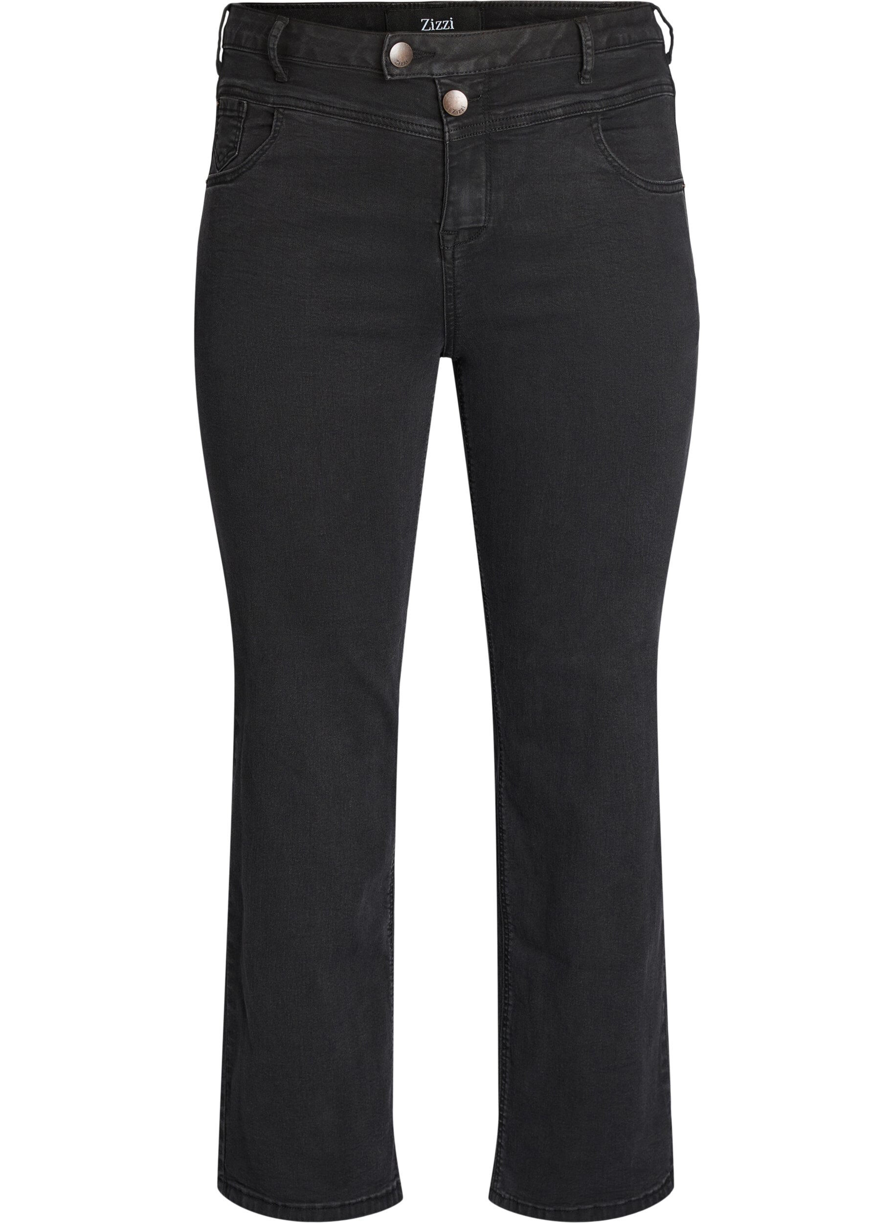 ZizzifashionRegular fit Gemma jeans with high waist, Black, Packshot image number 0