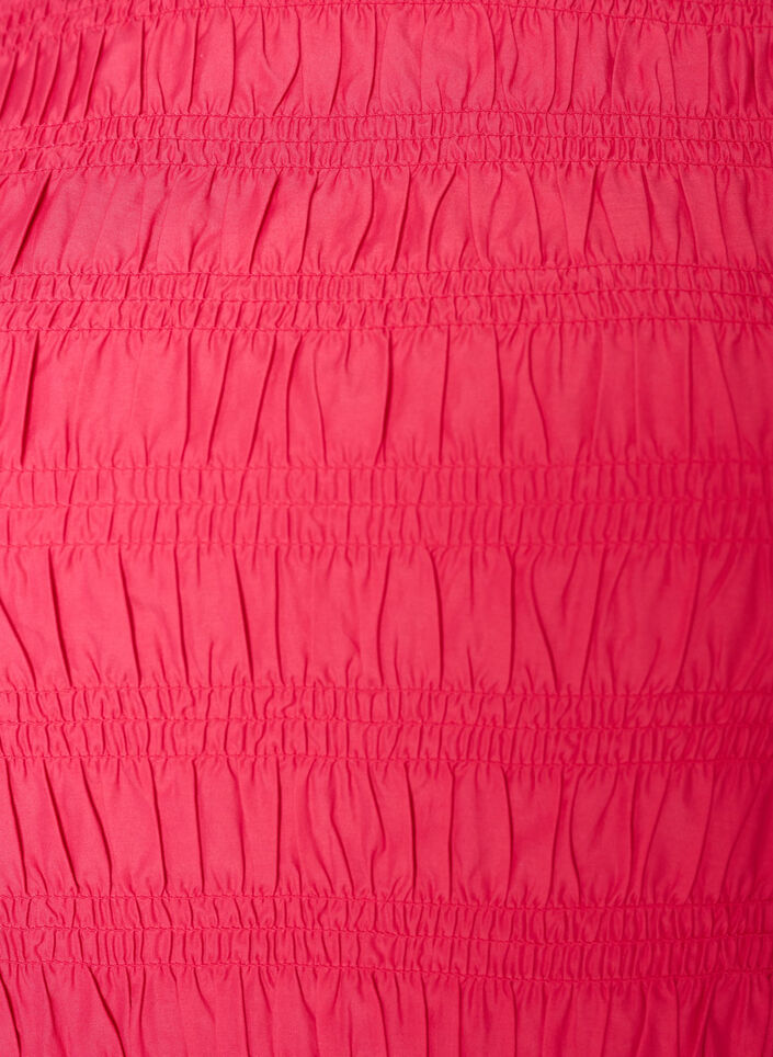 Smock top with boat neck and peplum hem, Rose, Packshot image number 2