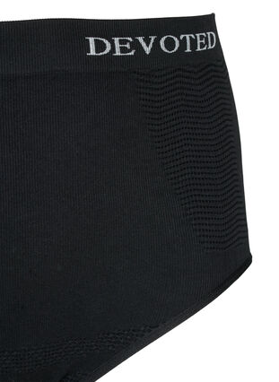 Seamless knickers with high waist, Black, Packshot image number 2