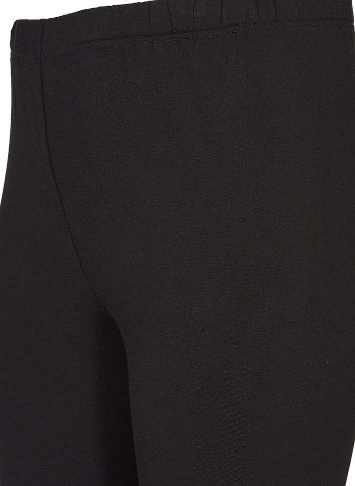 Cotton leggings with lining, Black, Packshot image number 3